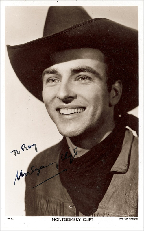 Lot 851 Montgomery Clift Signed Photograph