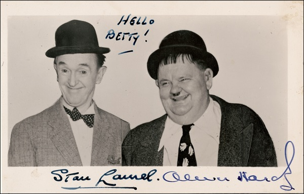 Lot 983 Laurel and Hardy Signed Photograph
