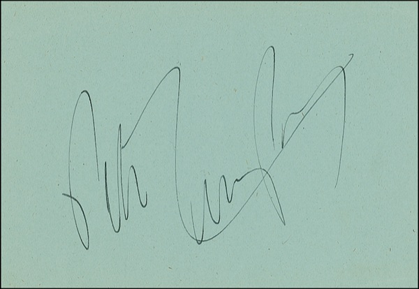 Lot 986 Peter Lawford Signature