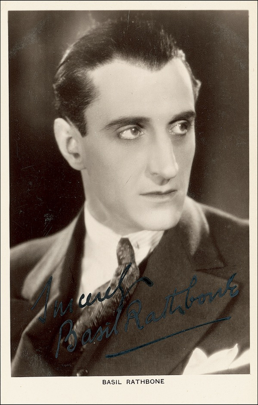 Lot 1046 Basil Rathbone Signed Photograph