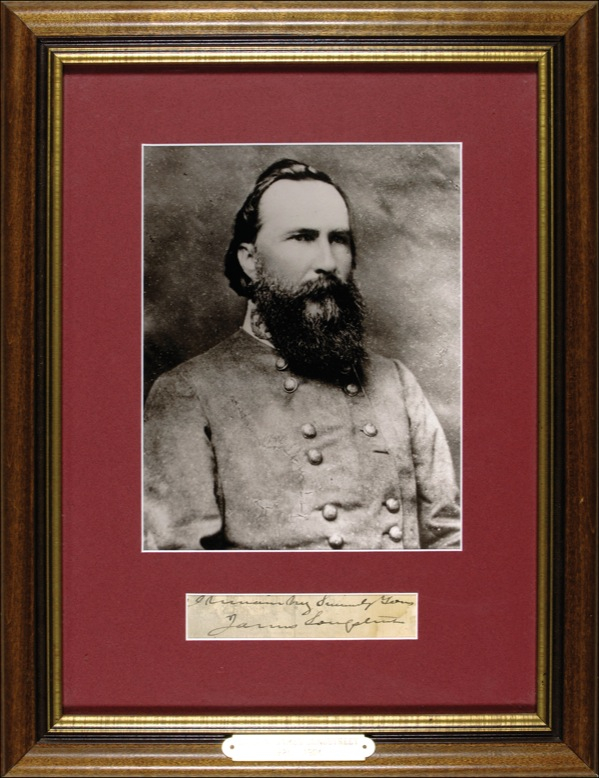 Lot 343 James Longstreet Signature