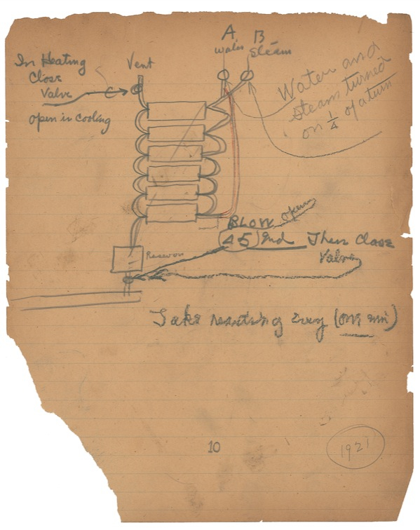 Lot 204 Thomas Edison Unsigned Drawing with Notes