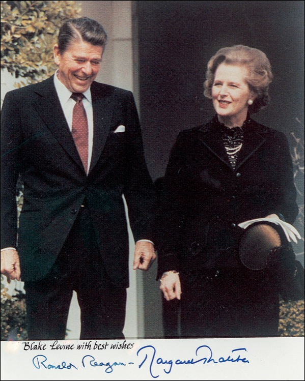 Lot 112 Ronald Reagan and Margaret Thatcher Signed Photograph