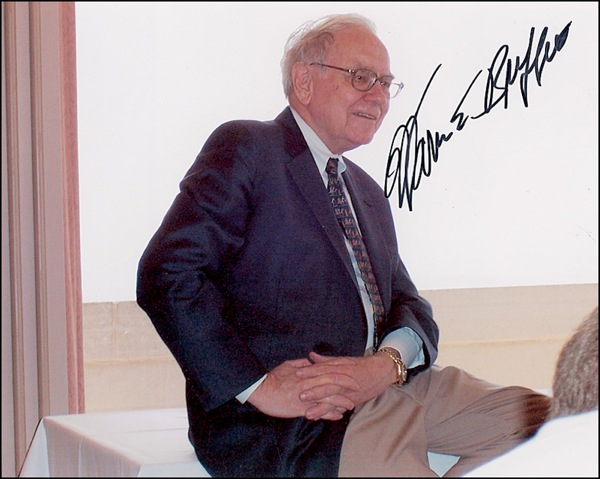 Lot 177 Warren Buffett Signed Photograph
