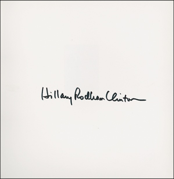 Lot 29 Bill and Hillary Clinton Group Lot