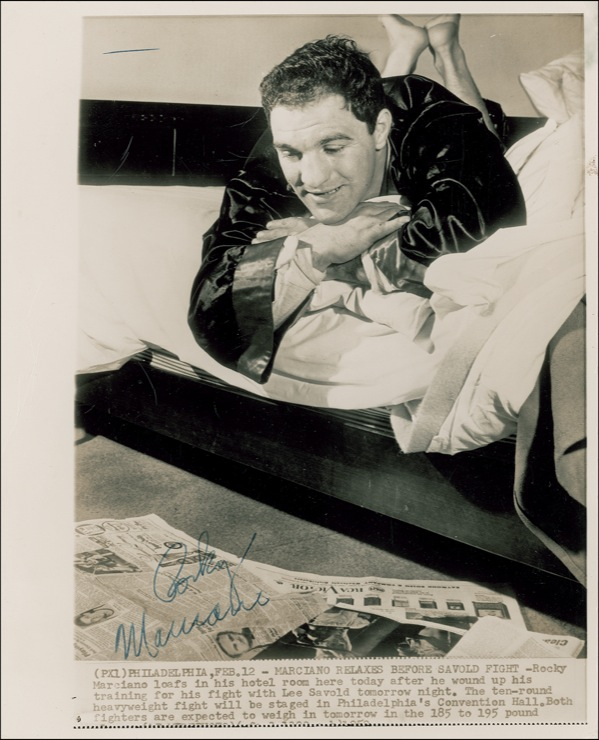 Lot 1295 Rocky Marciano Signed Photograph