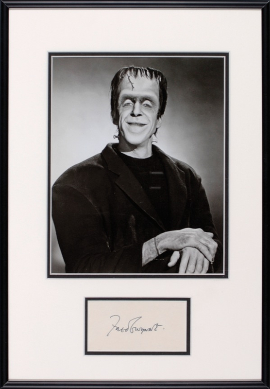 Lot 920 Fred Gwynne Signature