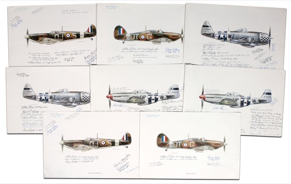 Lot 387 World War II Prints Group Lot