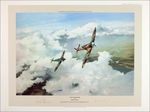 Lot 330 Adolf Galland and Douglas Bader Print