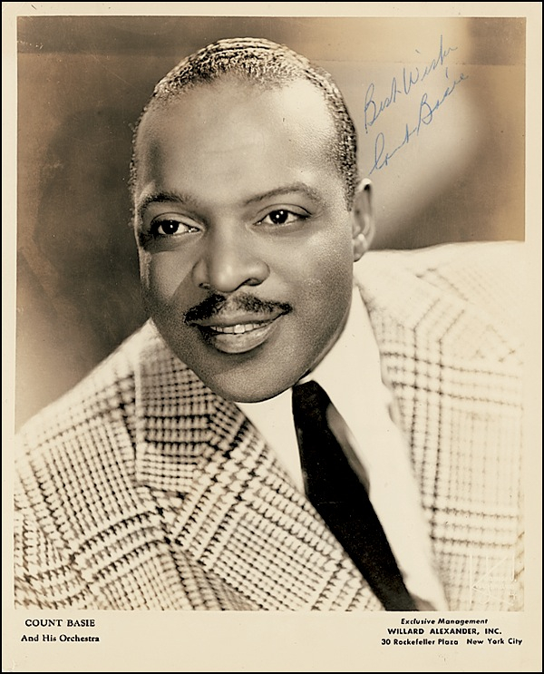 Lot 609 Count Basie Signed Photograph