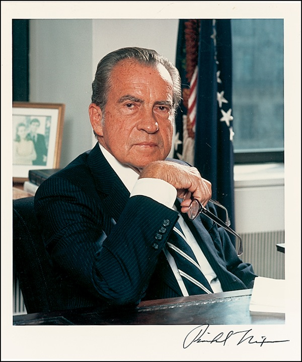 Lot 100 Richard Nixon Signed Photograph