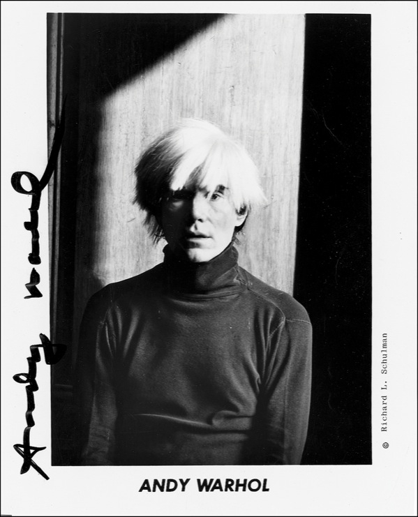 Lot 551 Andy Warhol Signed Photograph