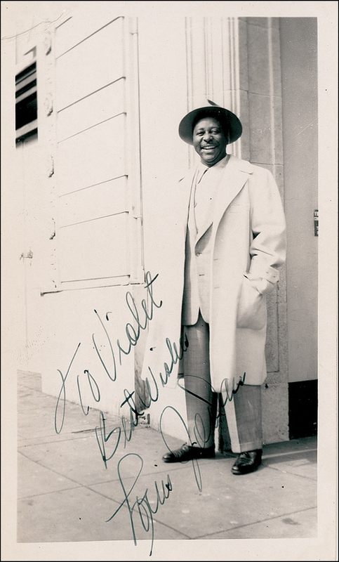 Lot 689 Louis Jordan Signed Photograph