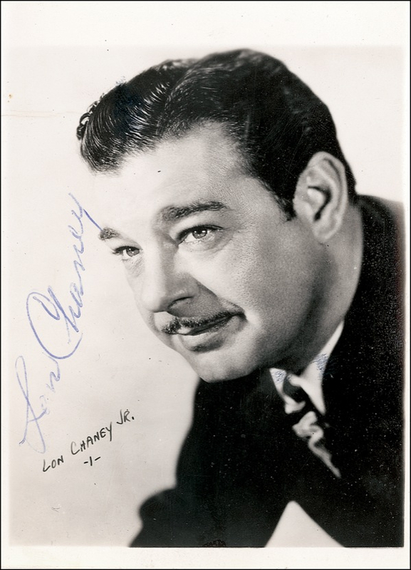 Lot 844 Lon Chaney, Jr Signed Photograph