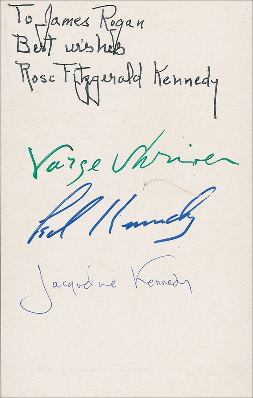 Lot 246 Kennedy Family Signed Photograph