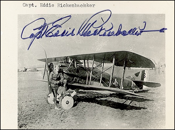 Lot 360 Eddie Rickenbacker Signed Photograph
