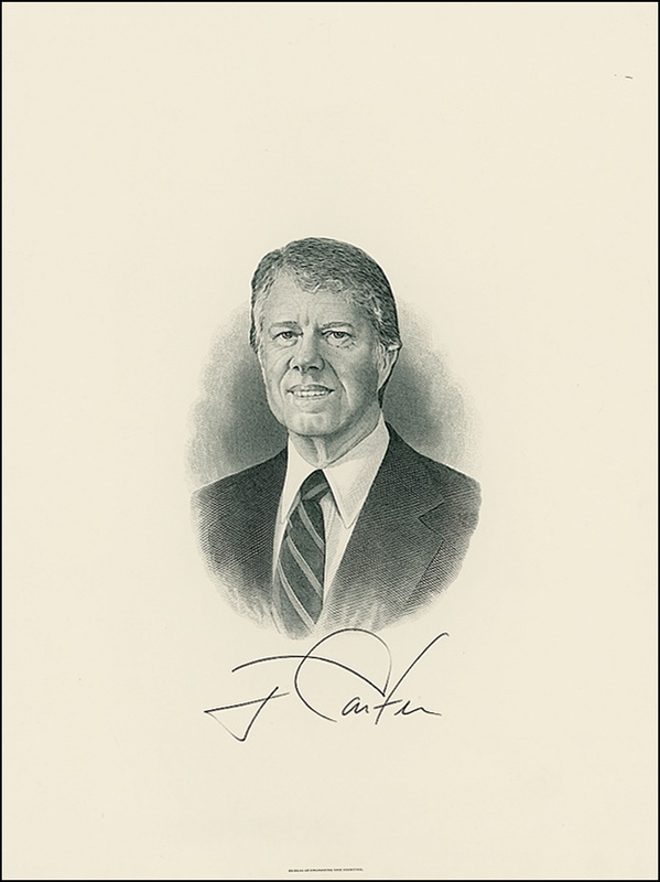 Lot 12 Jimmy Carter Engraving