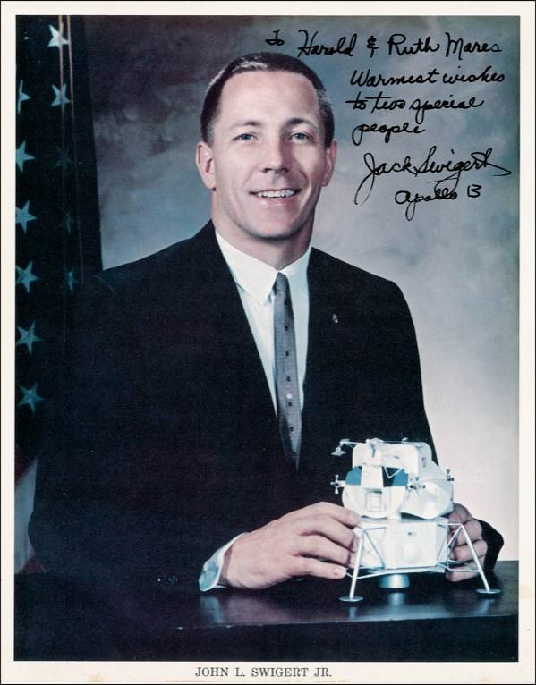 Lot 464 Jack Swigert Signed Photograph