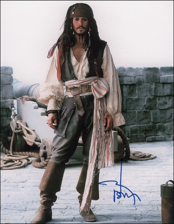 Lot 874 Johnny Depp Signed Photograph