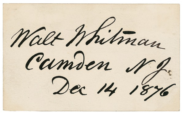 Lot 556 Walt Whitman: Most influential American poet