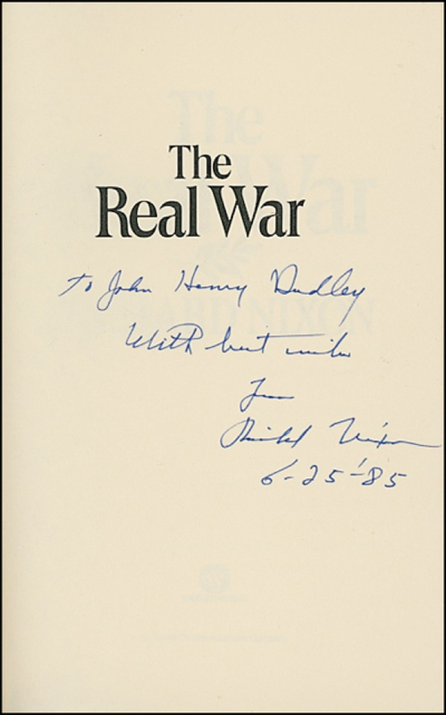 Lot 102 Richard Nixon Book