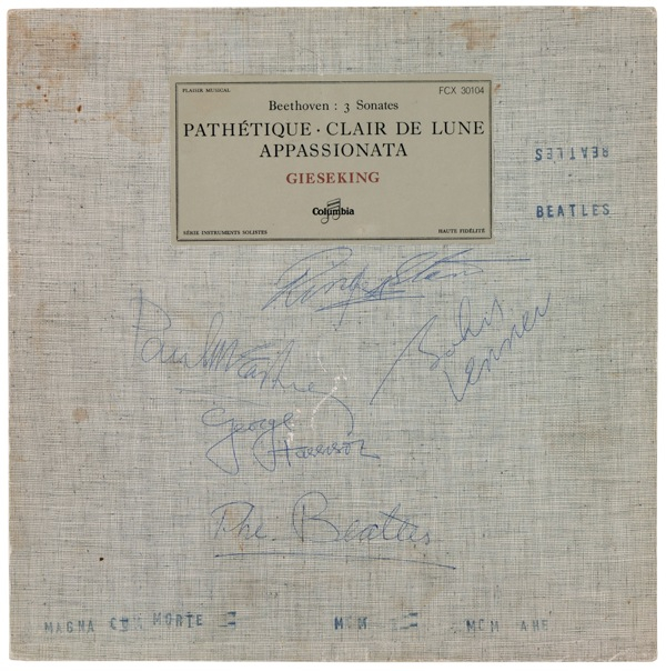 Lot 613 Beatles: ROLL OVER, BEETHOVEN: All four BEATLES pay tribute to the German master during a 1963 trip to Sweden