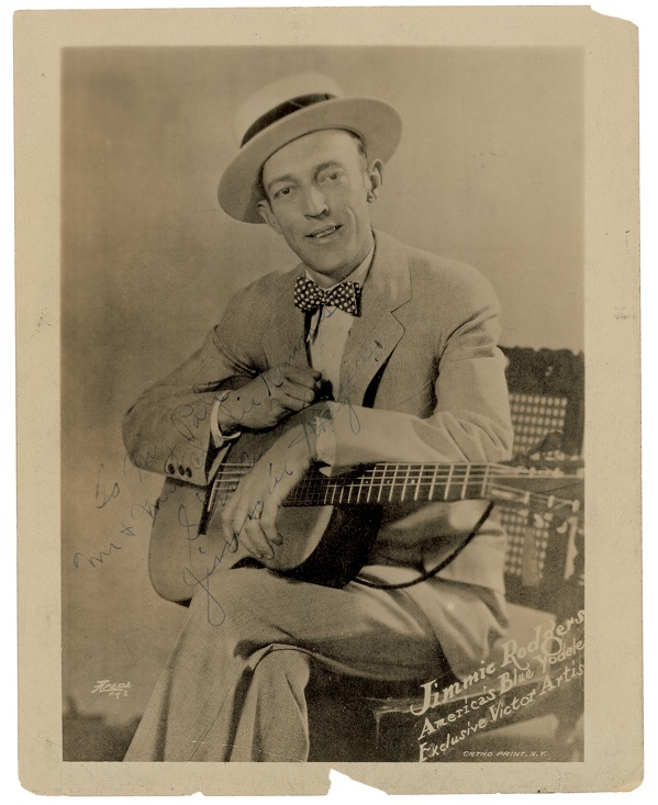 Lot 741 Jimmie Rodgers Signed Photograph