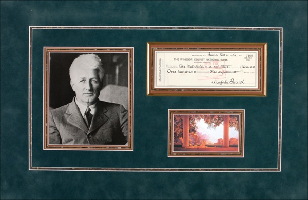 Lot 529 Maxfield Parrish Check