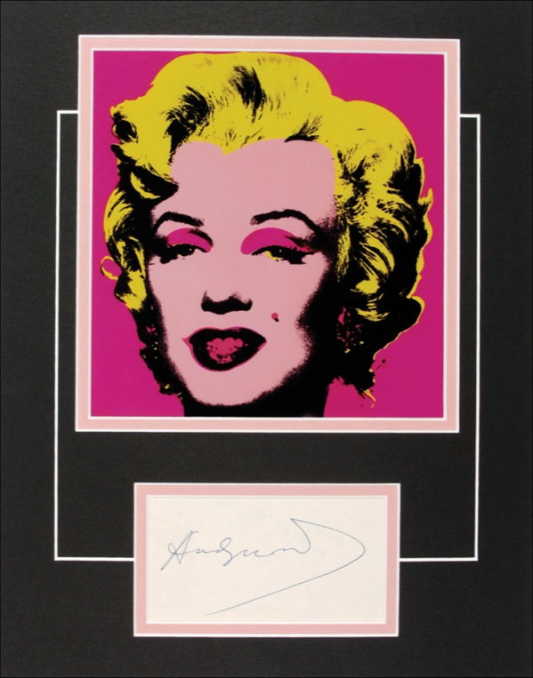 Lot 552 Andy Warhol Signature