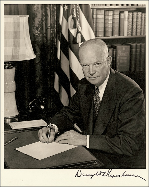 Lot 37 Dwight D. Eisenhower Signed Photograph