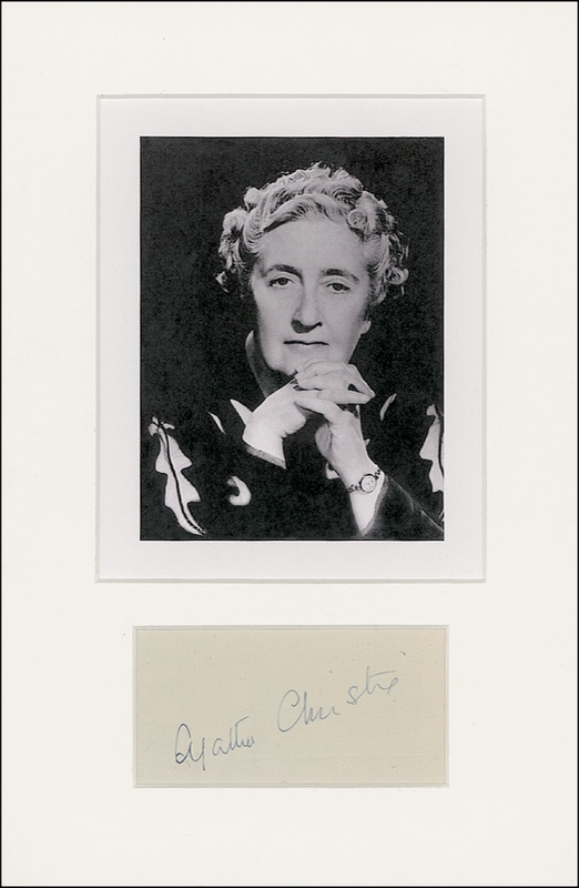 Lot 482 Agatha Christie Signature