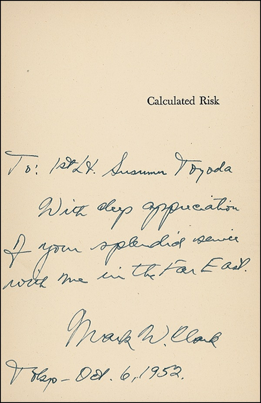 Lot 311 Mark W. Clark Book