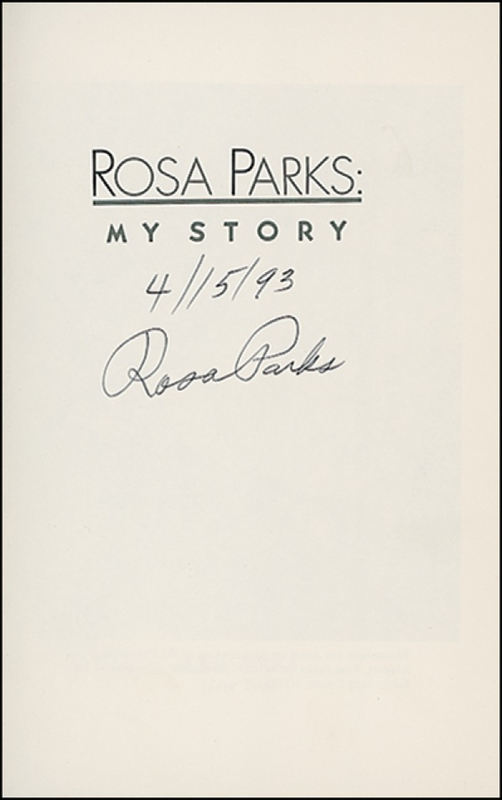 Lot 264 Rosa Parks Book