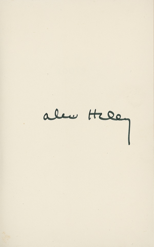 Lot 498 Alex Haley Book