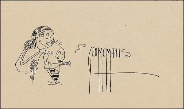 Lot 587 George McManus Sketch