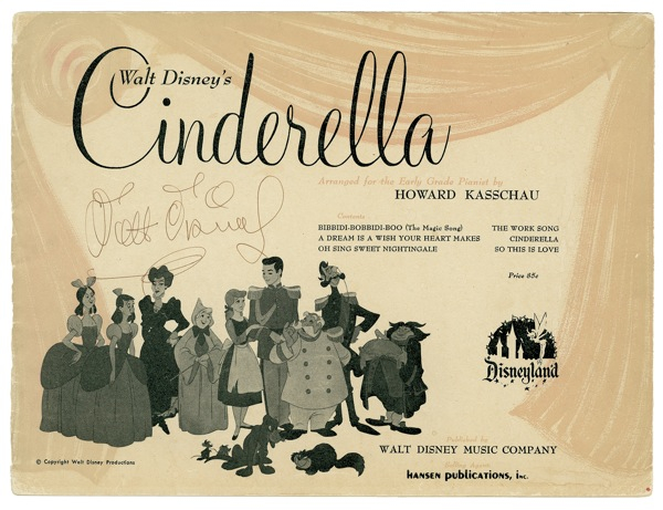 Lot 567 Walt Disney Music Book