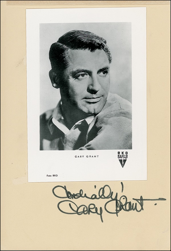 Lot 917 Cary Grant Signature