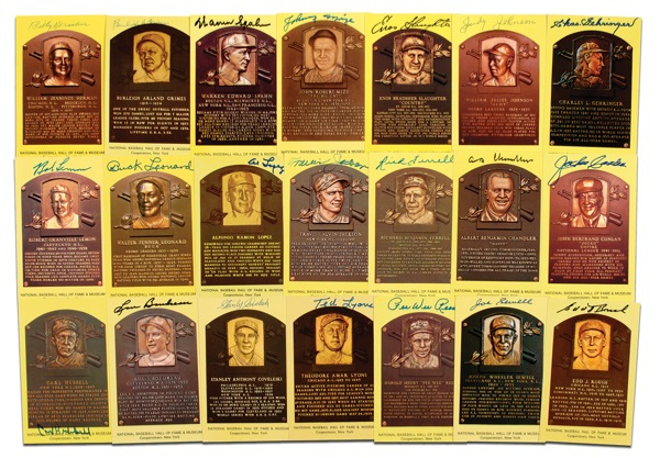 Lot 1143 Baseball Hall of Famers Group Lot