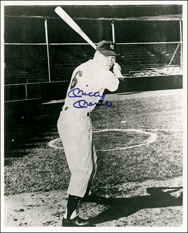 Lot 1293 Mickey Mantle Signed Photograph