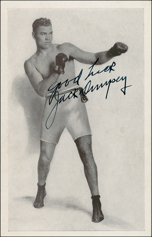 Lot 1188 Jack Dempsey Signed Photograph