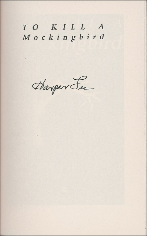 Lot 517 Harper Lee Book