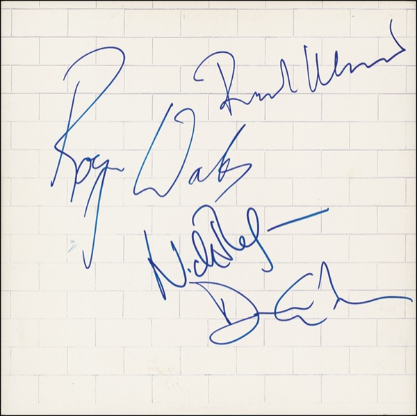 Lot 731 Pink Floyd: Floyd signs The Wall