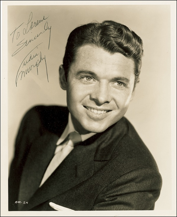 Lot 1027 Audie Murphy Signed Photograph