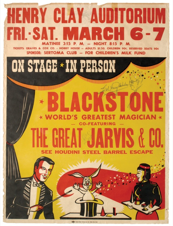 Lot 823 Harry Blackstone Poster