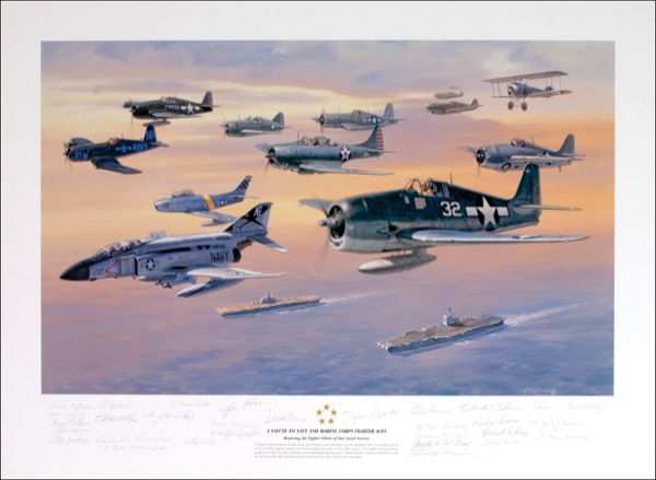 Lot 325 Fighter Aces Print