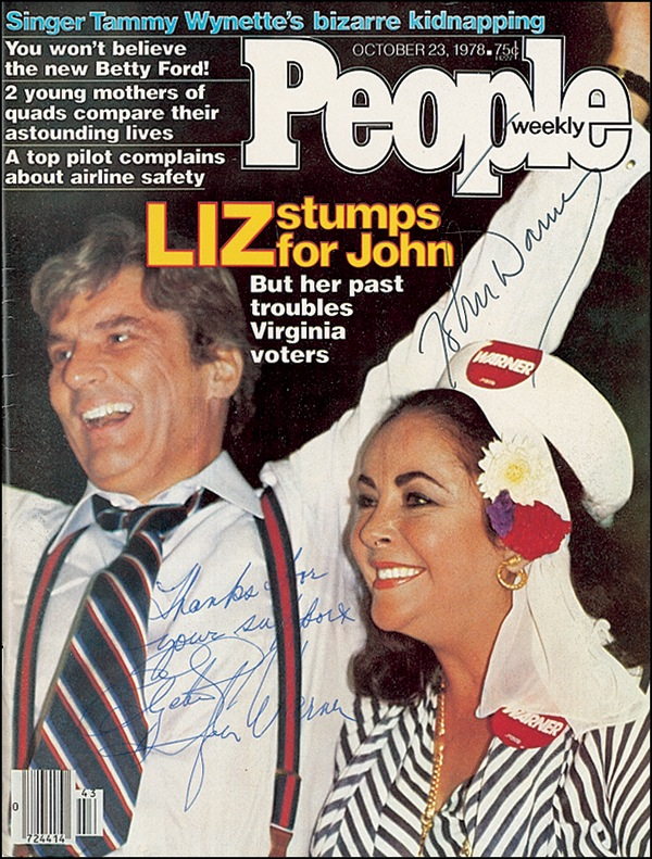 Lot 1091 Elizabeth Taylor and John Warner Magazine