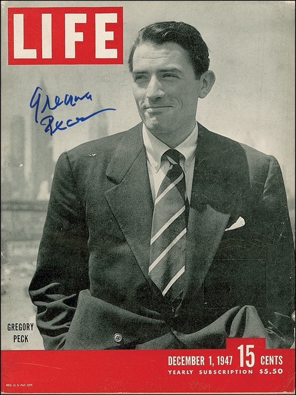 Lot 1038 Gregory Peck Magazine