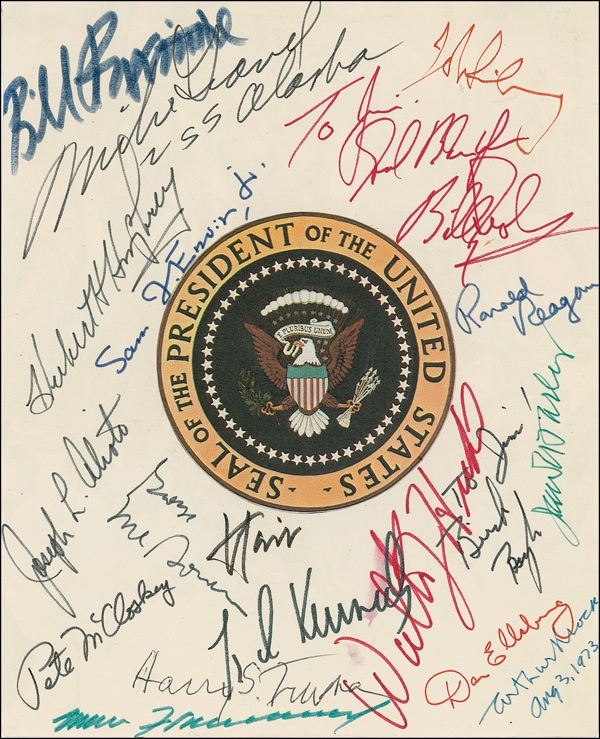Lot 109 Presidents and Politicians Signatures