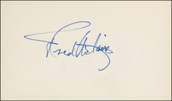 Lot 806 Fred Astaire and Ginger Rogers Signature