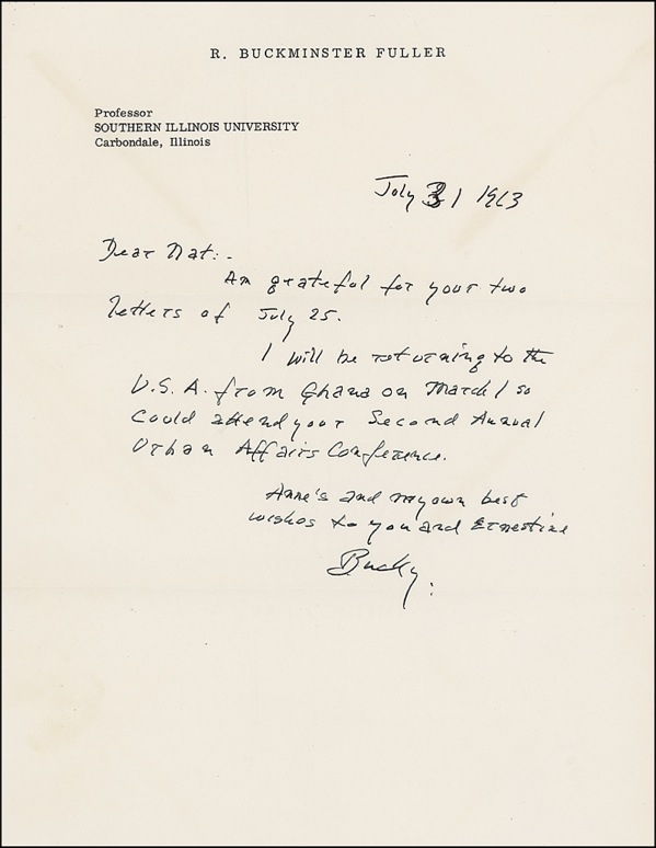 Lot 221 Buckminster Fuller: The Bucky stops here